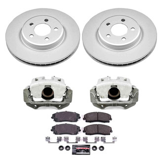 PowerStop® - Z23 Evolution Sport Plain Front Brake Kit with Calipers