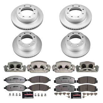 PowerStop® - Z36 Extreme Plain Front and Rear Brake Kit with Calipers