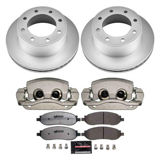PowerStop® - Z36 Extreme Plain Rear Brake Kit with Calipers