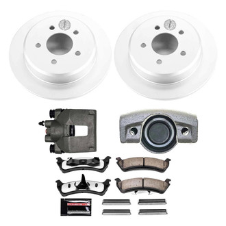 PowerStop® - Z36 Extreme Plain Rear Brake Kit with Calipers