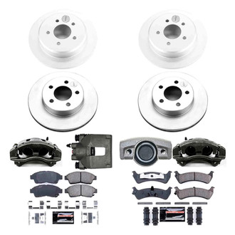 PowerStop® - Z23 Evolution Sport Plain Front and Rear Brake Kit with Calipers