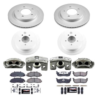 PowerStop® - Z23 Evolution Sport Plain Front and Rear Brake Kit with Calipers