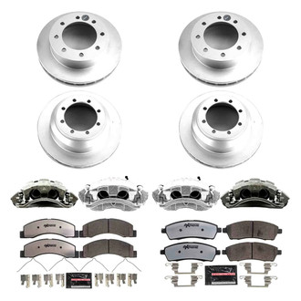 PowerStop® - Z36 Extreme Plain Front and Rear Brake Kit with Calipers