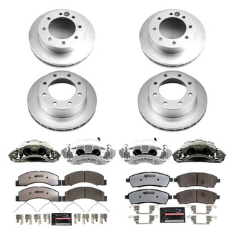 PowerStop® - Z36 Extreme Plain Front and Rear Brake Kit with Calipers