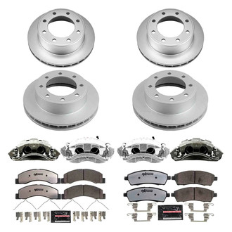 PowerStop® - Z36 Extreme Plain Front and Rear Brake Kit with Calipers