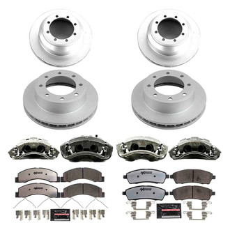 PowerStop® - Z36 Extreme Plain Front and Rear Brake Kit with Calipers