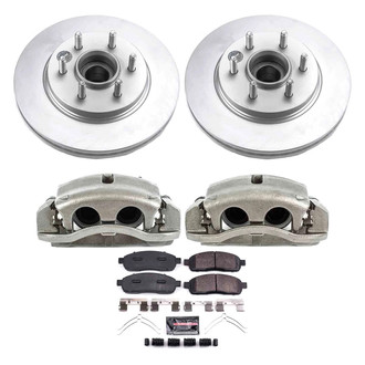 PowerStop® - Z23 Evolution Sport Plain Front Brake Kit with Calipers