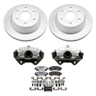 PowerStop® - Z36 Extreme Plain Rear Brake Kit with Calipers
