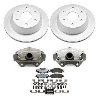 PowerStop® - Z36 Extreme Plain Rear Brake Kit with Calipers