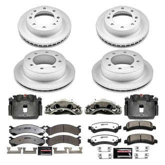 PowerStop® - Z36 Extreme Plain Front and Rear Brake Kit with Calipers