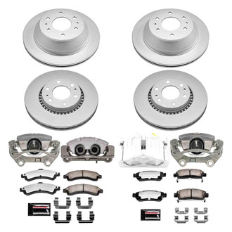 PowerStop® - Z36 Extreme Plain Front and Rear Brake Kit with Calipers