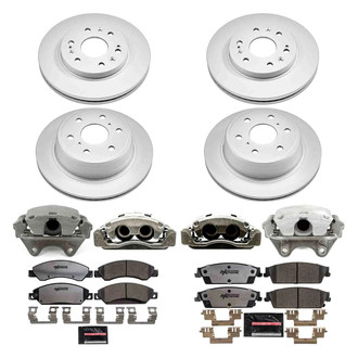 PowerStop® - Z36 Extreme Plain Front and Rear Brake Kit with Calipers