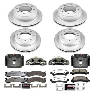 PowerStop® - Z36 Extreme Plain Front and Rear Brake Kit with Calipers