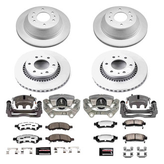 PowerStop® - Z36 Extreme Plain Front and Rear Brake Kit with Calipers