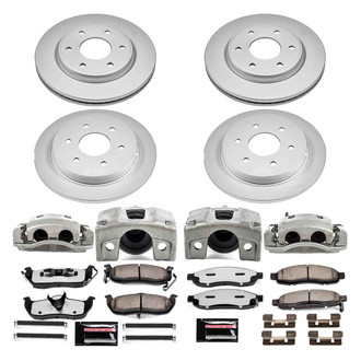 PowerStop® - Z36 Extreme Plain Front and Rear Brake Kit with Calipers