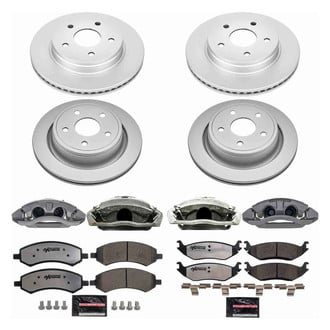 PowerStop® - Z36 Extreme Plain Front and Rear Brake Kit with Calipers