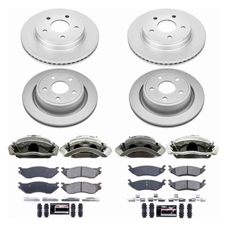 PowerStop® - Z23 Evolution Sport Plain Front and Rear Brake Kit with Calipers