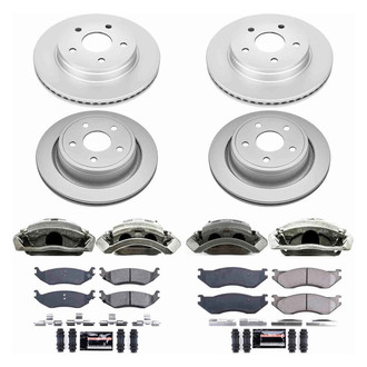 PowerStop® - Z23 Evolution Sport Plain Front and Rear Brake Kit with Calipers
