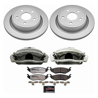 PowerStop® - Z36 Extreme Plain Rear Brake Kit with Calipers