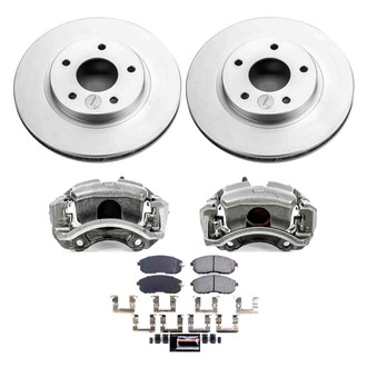 PowerStop® - Z23 Evolution Sport Plain Front Brake Kit with Calipers