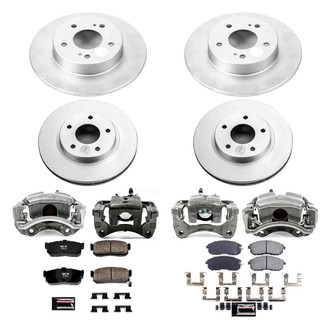 PowerStop® - Z23 Evolution Sport Plain Front and Rear Brake Kit with Calipers