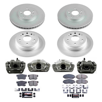 PowerStop® - Z23 Evolution Sport Plain Front and Rear Brake Kit with Calipers