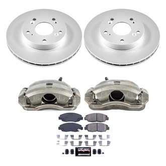 PowerStop® - Z23 Evolution Sport Plain Front Brake Kit with Calipers