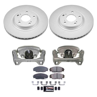 PowerStop® - Z23 Evolution Sport Plain Front Brake Kit with Calipers