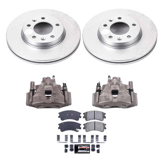 PowerStop® - Z23 Evolution Sport Plain Front Brake Kit with Calipers