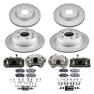 PowerStop® - Z23 Evolution Sport Plain Front and Rear Brake Kit with Calipers
