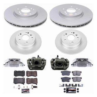 PowerStop® - Z23 Evolution Sport Plain Front and Rear Brake Kit with Calipers
