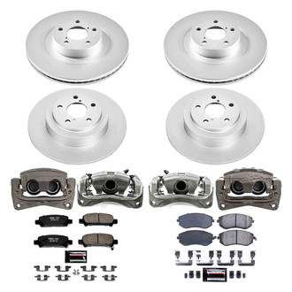 PowerStop® - Z23 Evolution Sport Plain Front and Rear Brake Kit with Calipers