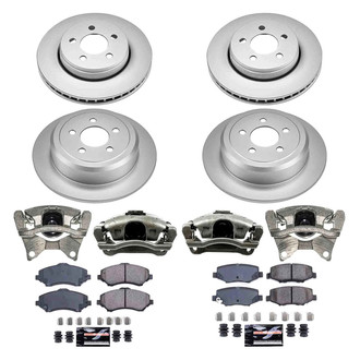PowerStop® - Z23 Evolution Sport Plain Front and Rear Brake Kit with Calipers