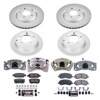 PowerStop® - Z23 Evolution Sport Plain Front and Rear Brake Kit with Calipers