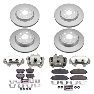 PowerStop® - Z23 Evolution Sport Plain Front and Rear Brake Kit with Calipers