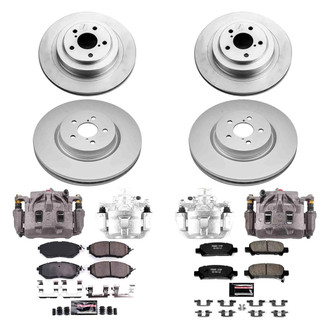 PowerStop® - Z23 Evolution Sport Plain Front and Rear Brake Kit with Calipers