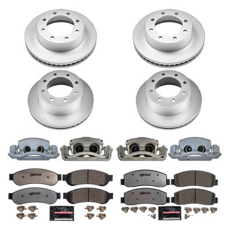 PowerStop® - Z36 Extreme Plain Front and Rear Brake Kit with Calipers