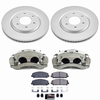 PowerStop® - Z23 Evolution Sport Plain Front Brake Kit with Calipers