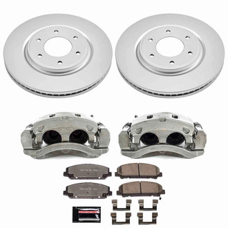 PowerStop® - Z36 Extreme Plain Front Brake Kit with Calipers