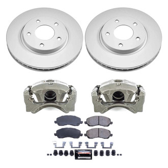 PowerStop® - Z23 Evolution Sport Plain Front Brake Kit with Calipers