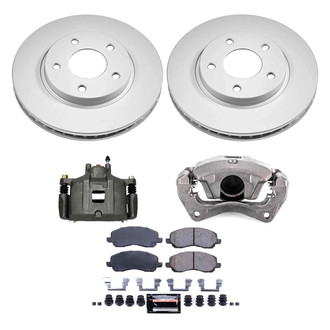 PowerStop® - Z23 Evolution Sport Plain Front Brake Kit with Calipers