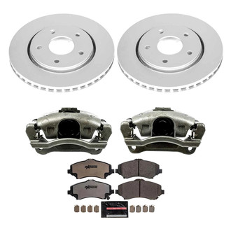 PowerStop® - Z36 Extreme Plain Front Brake Kit with Calipers
