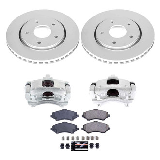 PowerStop® - Z23 Evolution Sport Plain Front Brake Kit with Calipers