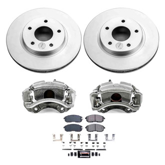 PowerStop® CPR3137-23 - Z23 Evolution Sport Plain Front Brake Kit with Calipers