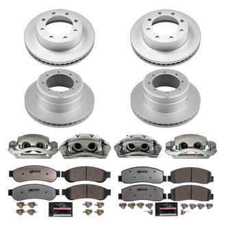 PowerStop® - Z36 Extreme Plain Front and Rear Brake Kit with Calipers