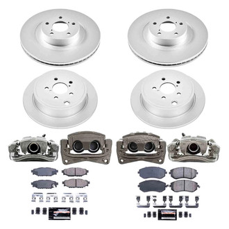 PowerStop® - Z23 Evolution Sport Plain Front and Rear Brake Kit with Calipers