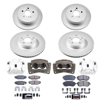 PowerStop® - Z23 Evolution Sport Plain Front and Rear Brake Kit with Calipers