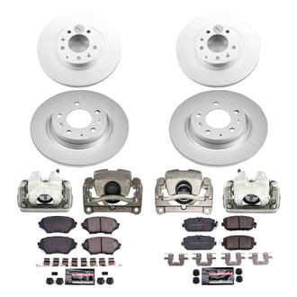 PowerStop® - Z23 Evolution Sport Plain Front and Rear Brake Kit with Calipers