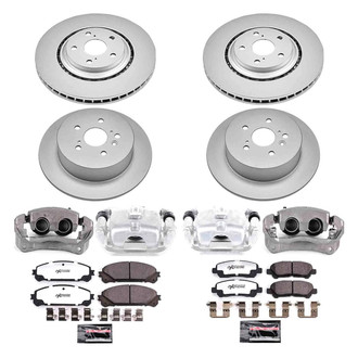 PowerStop® - Z36 Extreme Plain Front and Rear Brake Kit with Calipers