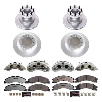 PowerStop® - Z36 Extreme Plain Front and Rear Brake Kit with Calipers